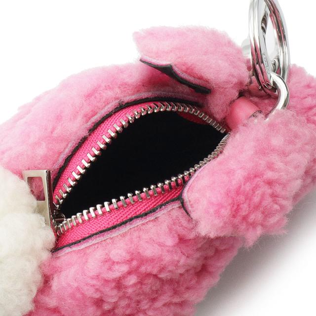 LOEWE ロエベうさぎ バニー チャーム ホワイト×シルバー