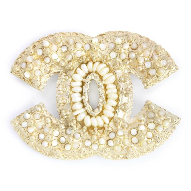 新品・未使用品）シャネル CHANEL ココマーク パール ブローチ 