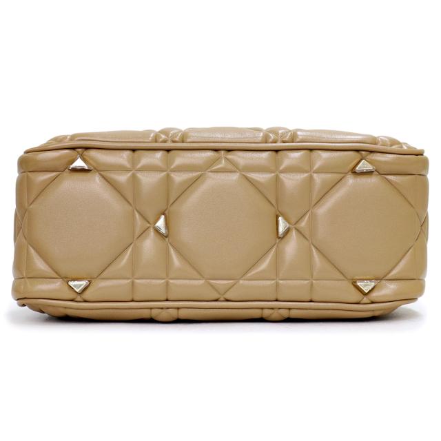 （未使用　展示品）クリスチャンディオール Christian Dior レディ 95 22 スモール ショルダー ハンドバッグ 2way 斜め掛け カナージュ カーフスキン レザー ブラウン 茶 ライトゴールド金具 M0697OVJX