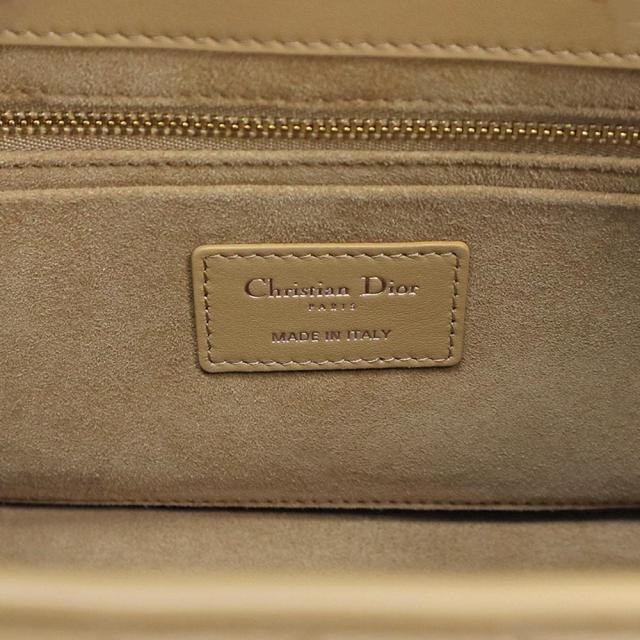 （未使用　展示品）クリスチャンディオール Christian Dior レディ 95 22 スモール ショルダー ハンドバッグ 2way 斜め掛け カナージュ カーフスキン レザー ブラウン 茶 ライトゴールド金具 M0697OVJX