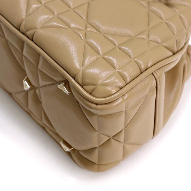 （未使用　展示品）クリスチャンディオール Christian Dior レディ 95 22 スモール ショルダー ハンドバッグ 2way 斜め掛け カナージュ カーフスキン レザー ブラウン 茶 ライトゴールド金具 M0697OVJX
