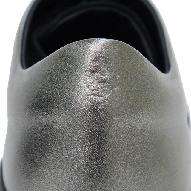 （未使用保管品）トッズ TOD’S Ferrari フェラーリ コラボ バイカラー メタリック シューズ 靴 スニーカー #38 25cm スウェード レザー ブラック シルバー 黒 ガンメタル金具 XRW0XK0P750EL74206 箱付_10