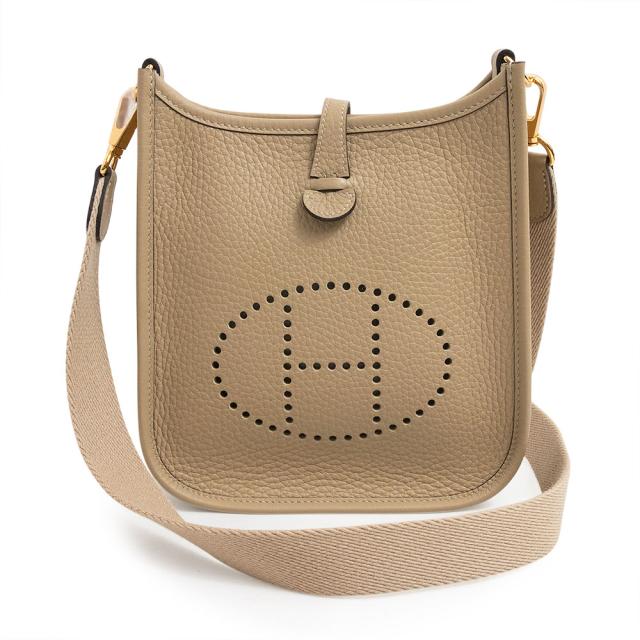 （新品・未使用品）エルメス HERMES エブリン エヴリン TPM アマゾン 16 ショルダーバッグ 斜め掛け トリヨンクレマンス レザー トレンチ ベージュ ゴールド金具 K刻印 箱付