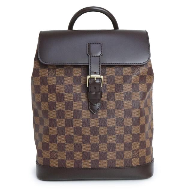 （中古）ルイ ヴィトン LOUIS VUITTON ソーホー リュック デイパック バックパック ダミエ ブラウン 茶 ゴールド金具 N51132