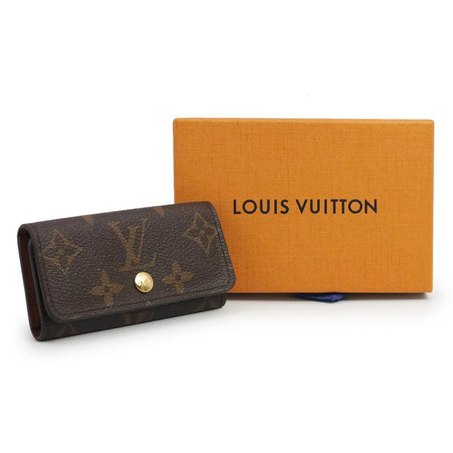 ルイヴィトン キーケース 4連 メンズ レディース ミュルティクレ4 モノグラム M69517 LOUIS VUITTON 極美品