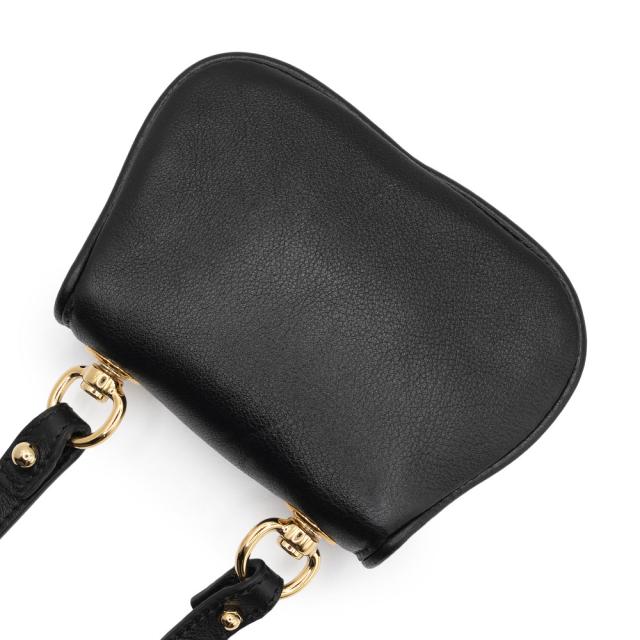 （未使用　展示品）グッチ GUCCI インターロッキングG ブロンディ カードケース ショルダーバッグ 斜め掛け レザー ブラック 黒 ゴールド金具 698635 箱付_6