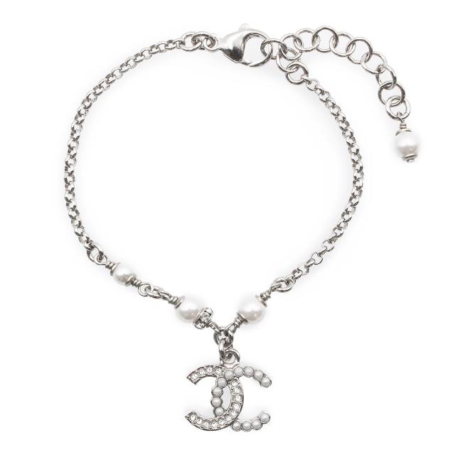 シャネル CHANEL ココマーク チェーン ブレスレット オーバル メダル ブレスレット GP ゴールド レディース 中古 ラッピング可