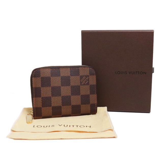ルイヴィトン ケース ジッピーパース ダミエ 茶 小銭入れ 財布 LOUIS