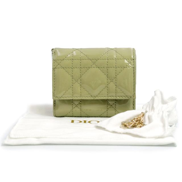 正規品 DIOR ディオール エナメル カナージュ チャーム ロータス