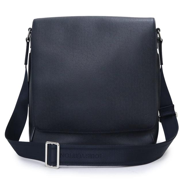 （美品）ルイ ヴィトン LOUIS VUITTON タイガ ミロ メッセンジャー ショルダーバッグ 斜め掛け レザー アルドワーズ ブラック 黒 シルバー金具 M32702