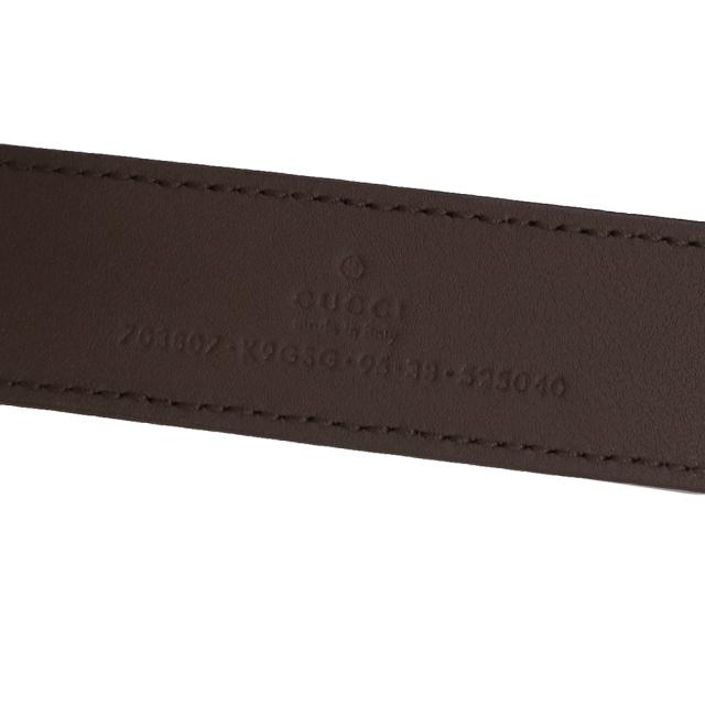 （未使用　展示品）グッチ GUCCI ブロンディ ボディ ウエスト ベルトバッグ 斜め掛け GGスプリームキャンバス レザー ベージュ ブラウン 茶 ゴールド金具 703807_9