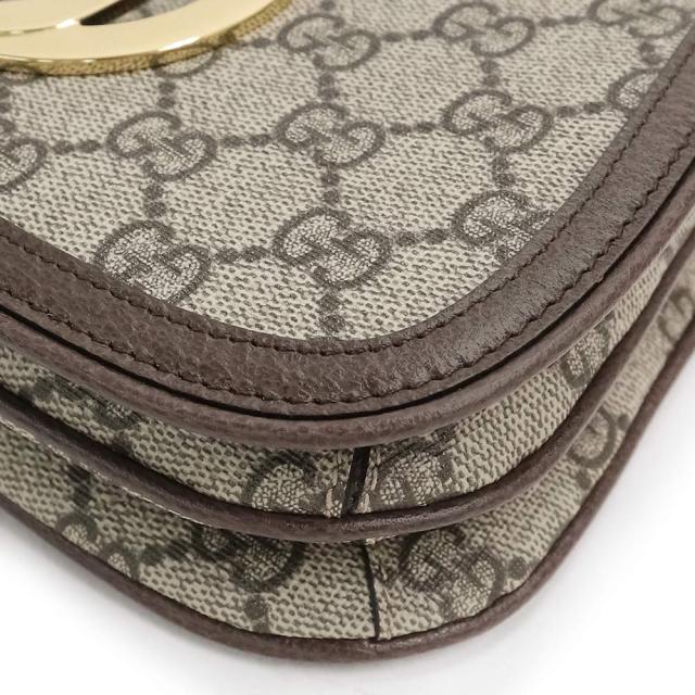 （未使用　展示品）グッチ GUCCI ブロンディ ボディ ウエスト ベルトバッグ 斜め掛け GGスプリームキャンバス レザー ベージュ ブラウン 茶 ゴールド金具 703807_10