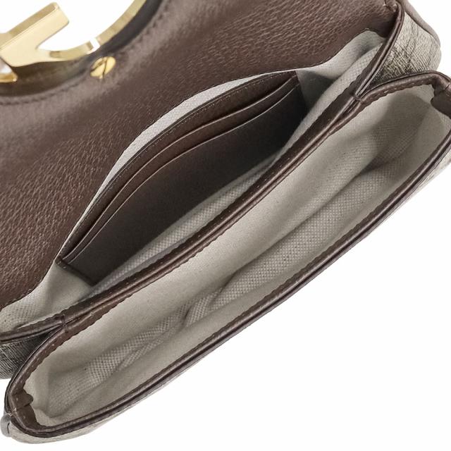 （未使用　展示品）グッチ GUCCI ブロンディ ボディ ウエスト ベルトバッグ 斜め掛け GGスプリームキャンバス レザー ベージュ ブラウン 茶 ゴールド金具 703807_3
