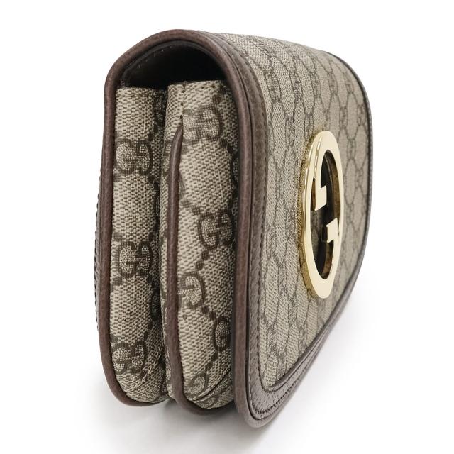 （未使用　展示品）グッチ GUCCI ブロンディ ボディ ウエスト ベルトバッグ 斜め掛け GGスプリームキャンバス レザー ベージュ ブラウン 茶 ゴールド金具 703807_5