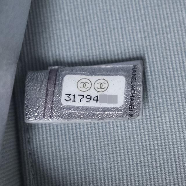 （未使用　展示品）シャネル CHANEL ココマーク マトラッセ パンクキューブ チェーン ミニ ショルダーバッグ ポシェット メタリック ラムスキン レザー シルバー シルバー金具 AP2529_9