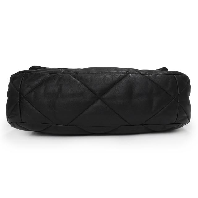 （中古）シャネル CHANEL 19 ラージ チェーン ココマーク マトラッセ 2way ショルダー ハンドバッグ 斜め掛け ゴートスキン レザー ブラック 黒 アンティークゴールド アンティークシルバー金具 AS1161_6