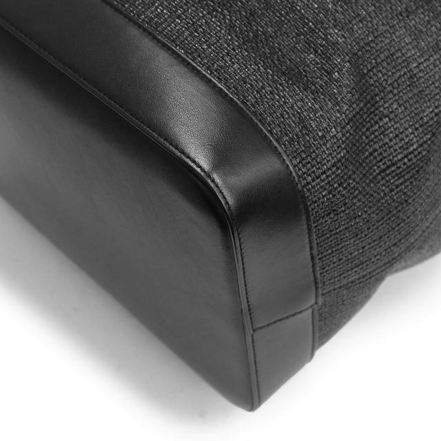 （美品）サンローランパリ SAINT LAURENT PARIS TEDDY テディ トート ハンドバッグ RAFIA ラフィア カーフスキン レザー ブラック 黒 シルバー金具 551595_10