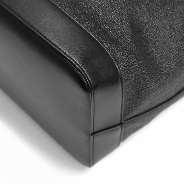 （美品）サンローランパリ SAINT LAURENT PARIS TEDDY テディ トート ハンドバッグ RAFIA ラフィア カーフスキン レザー ブラック 黒 シルバー金具 551595_12