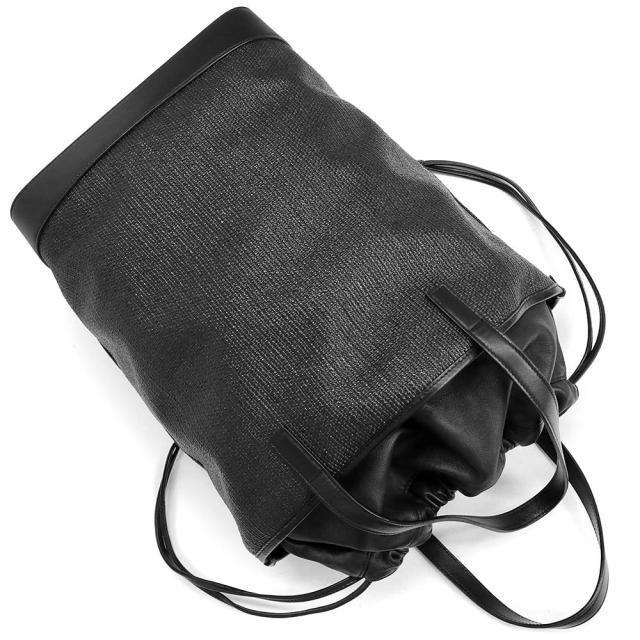（美品）サンローランパリ SAINT LAURENT PARIS TEDDY テディ トート ハンドバッグ RAFIA ラフィア カーフスキン レザー ブラック 黒 シルバー金具 551595_6