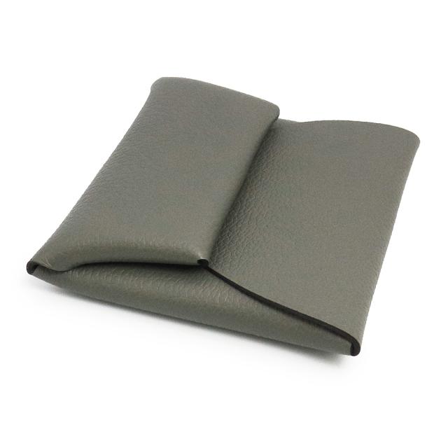 HERMES/エルメス レザー コインケース グレー ユニセックス ブランド 新品 エルメス コインケース バスティア エヴァーカラー