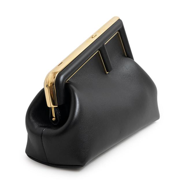 （未使用　展示品）フェンディ FENDI ファースト スモール 2WAY クラッチ ショルダーバッグ 斜め掛け ナッパレザー ブラック 黒 ゴールド金具 8BP129_3