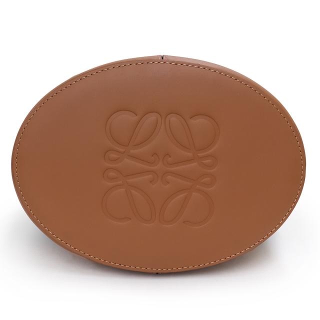 （未使用　展示品）ロエベ LOEWE バルーン ラージ 2way ショルダー ハンドバッグ 斜め掛け ナパカーフ レザー ブラック タン ブラウン 黒 茶 ゴールド金具 326.76AC29