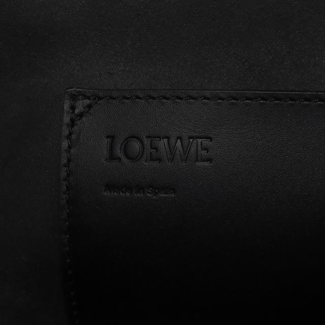 （未使用　展示品）ロエベ LOEWE バルーン ラージ 2way ショルダー ハンドバッグ 斜め掛け ナパカーフ レザー ブラック タン ブラウン 黒 茶 ゴールド金具 326.76AC29