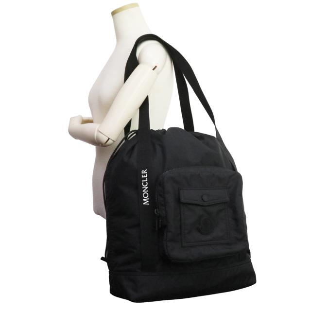 （未使用　展示品）モンクレール MONCLER MAKAIO TOTE トートバッグ ドローストリング 巾着 ナイロン ブラック 黒 J109A 5D00002 M3815 999_7