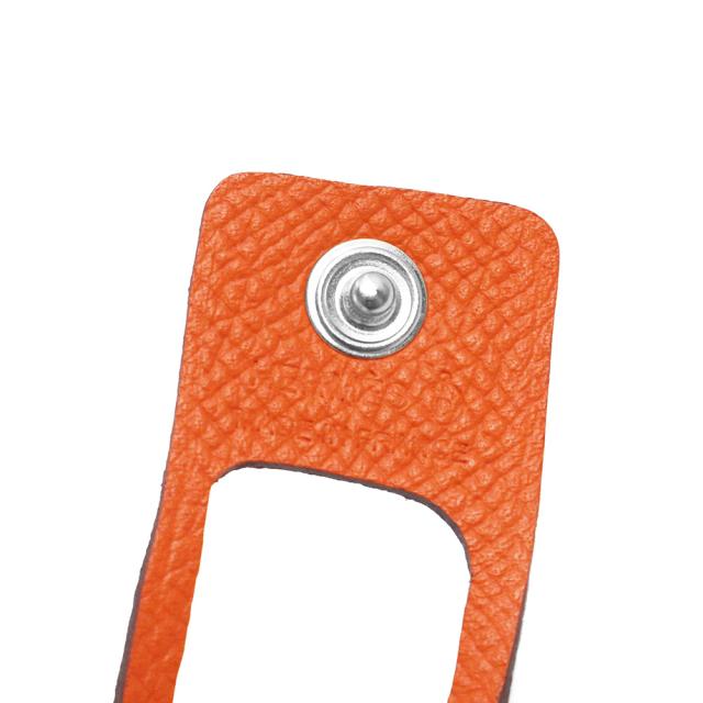 （新品・未使用品）エルメス HERMES プティアッシュ エカイユ リバーシブル ブレスレット ヴォーエプソン トゴ レザー オレンジ グレー 箱付_7