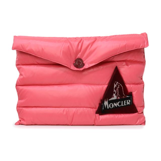 （新品・未使用品）モンクレール MONCLER Busta Piumino クラッチバッグ ポーチ ナイロン ダウン フェザー ピンク E209P0085700 箱付