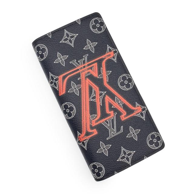 （新品・未使用品）ルイ ヴィトン LOUIS VUITTON アップサイドダウン ポルトフォイユ ブラザ 長財布 モノグラムインク ダークネイビー ブラック金具 M62893 箱付