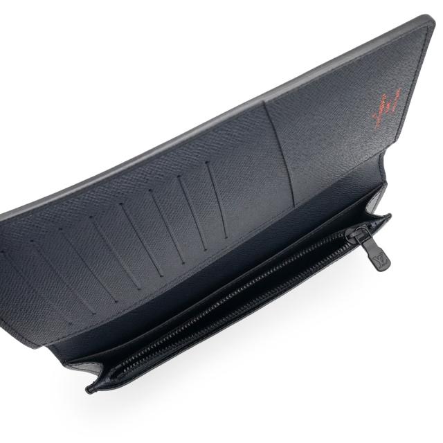 ルイヴィトン アップサイドダウン 2つ折り長財布 美品】ルイヴィトン アップサイドダウン ポルトフォイユ ブラザ インク