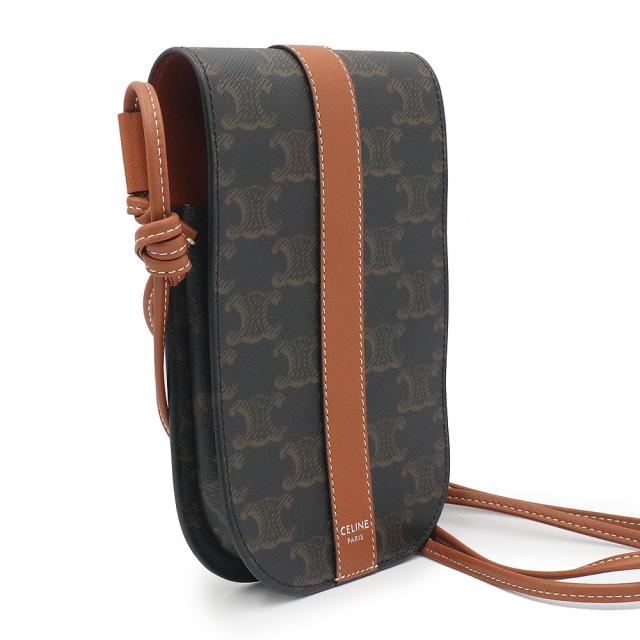 CELINE セリーヌ トリオンフ フォンポーチ フラップ付き ショルダー