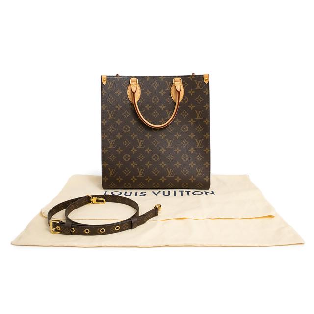（未使用　展示品）ルイ ヴィトン LOUIS VUITTON サックプラ PM トート 2WAY 斜め掛け ショルダー ハンドバッグ モノグラム ヌメ革 レザー ブラウン ゴールド金具 M46263_1