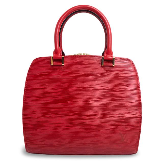 （美品）ルイ ヴィトン LOUIS VUITTON ポンヌフ ハンドバッグ エピレザー カスティリアンレッド ゴールド金具 M52057