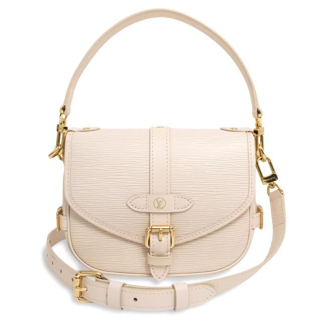（未使用　展示品）ルイ ヴィトン LOUIS VUITTON ソミュール BB 2Way ショルダー ハンドバッグ 斜め掛け エピレザー クオーツ アイボリー ゴールド金具 M23746