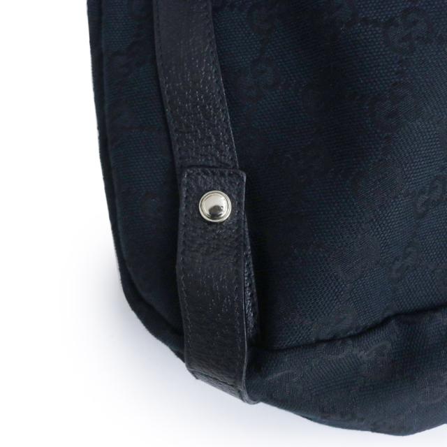 （中古）グッチ GUCCI アビー ハンドバッグ GGキャンバス カーフスキン レザー ブラック ライトゴールド金具 130736_10