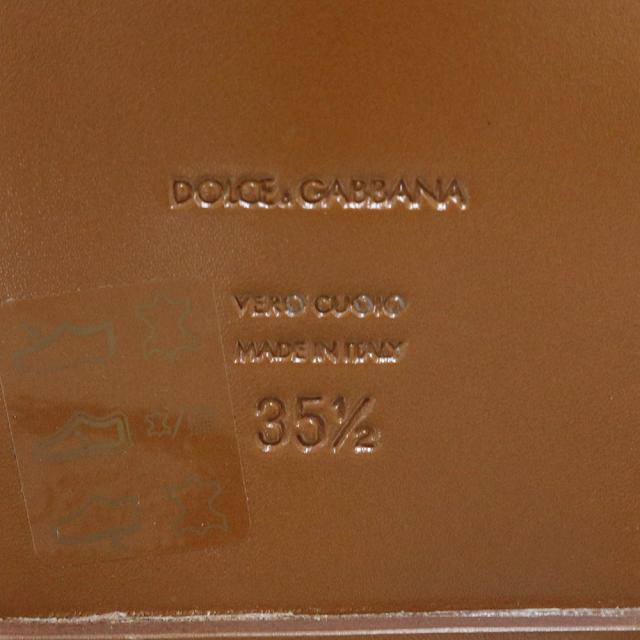 （未使用保管品）ドルチェアンドガッバーナ DOLCE&GABBANA フラットサンダル マヨリカ トング 靴 #35.5 22.5cm エナメル ラインストーン マルチカラー シルバー金具 CO0085