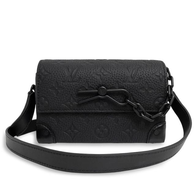 （新品・未使用品）ルイ ヴィトン LOUIS VUITTON スティーマー ウェアラブル ウォレット ショルダーバッグ 斜め掛け モノグラムトリヨン レザー ブラック ブラック金具 M81746