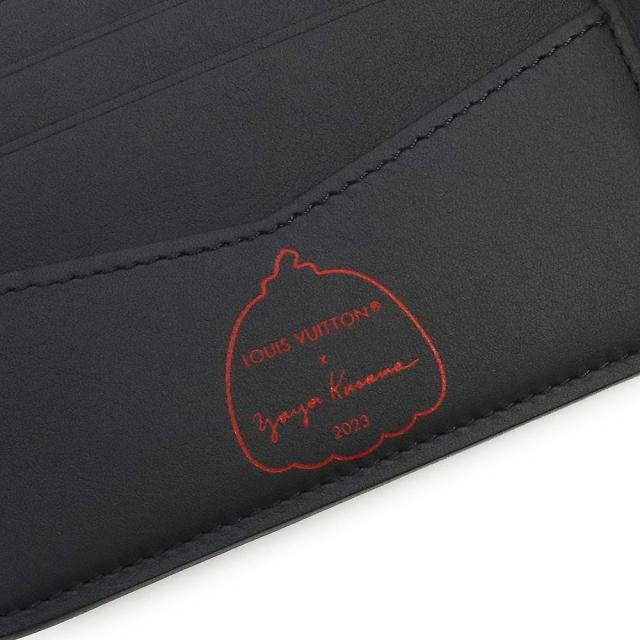 （新品・未使用品）ルイ ヴィトン LOUIS VUITTON ポルトフォイユ スレンダー LV×YK 草間彌生 ヤヨイ クサマ コラボ インフィニティ ドット 二つ折り財布 札入れ トリヨンレザー ブラック レッド M81902 箱付_8