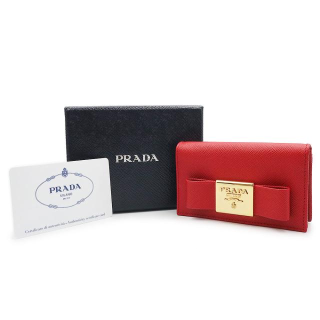 未使用 展示品）プラダ PRADA リボン カードケース 名刺入れ 定期入れ