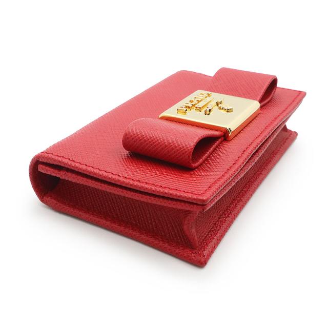 未使用 展示品）プラダ PRADA リボン カードケース 名刺入れ 定期入れ