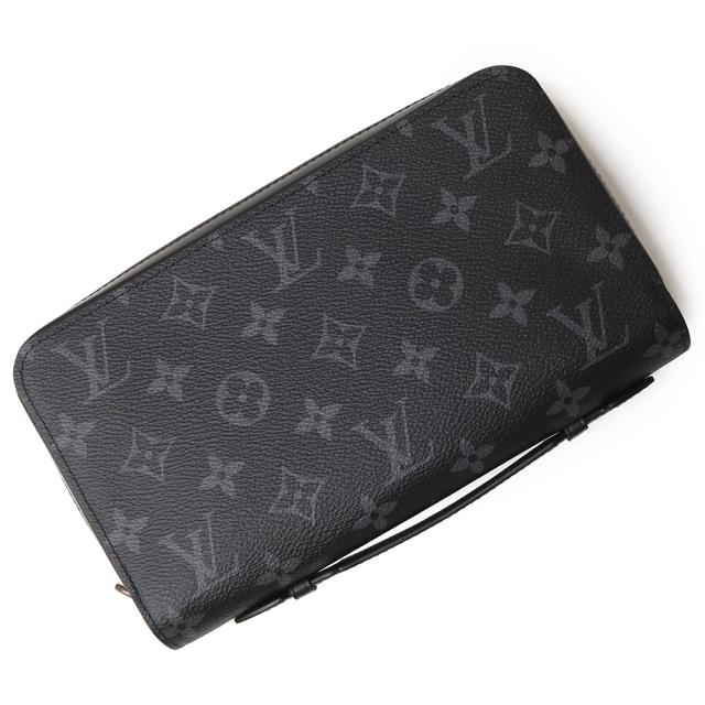 （新品・未使用品）ルイ ヴィトン LOUIS VUITTON ジッピー XL トラベルケース ラウンドファスナー 長財布 モノグラムエクリプス ブラック シルバー金具 M61698 箱付
