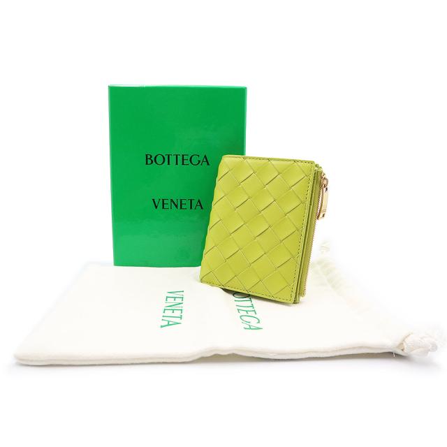 BOTTEGA VENETA 二つ折り財布 ライトグリーン BOTTEGA VENETA 二つ折り