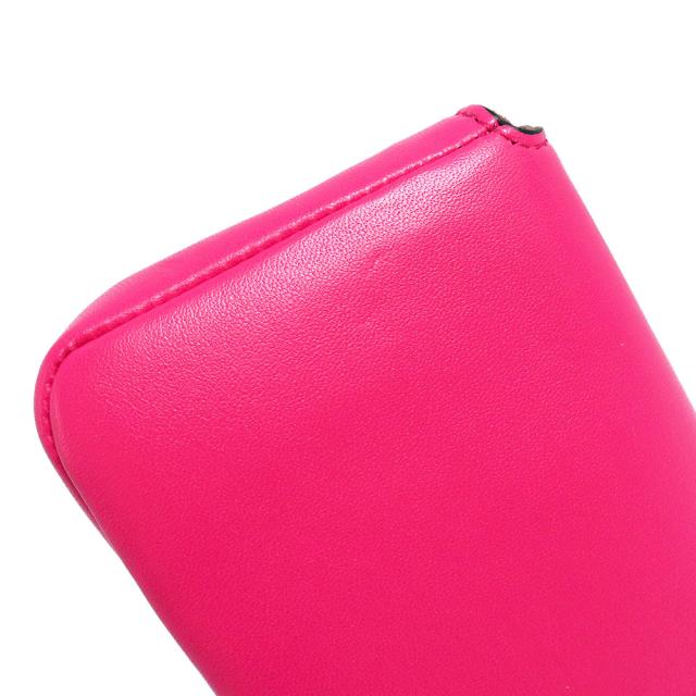 （未使用　展示品）フェンディ FENDI モンスター マイクロ バケット 2WAY チェーン ショルダー ハンドバッグ ポシェット 斜め掛け ラムスキン レザー フューシャ ピンク マルチカラー シルバー金具 8M0354
