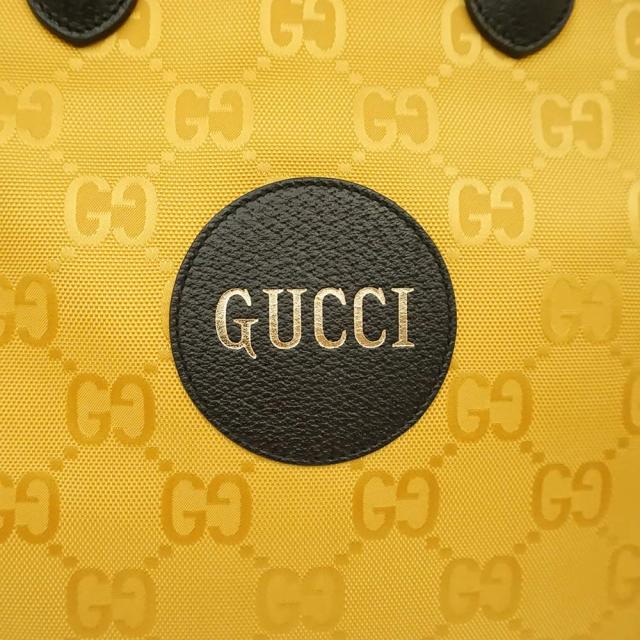 （未使用　展示品）グッチ GUCCI オフザグリッド Off The Grid トート 2way ショルダー ハンドバッグ 斜め掛け GGナイロン レザー イエロー ブラック マットシルバー金具 630355_10