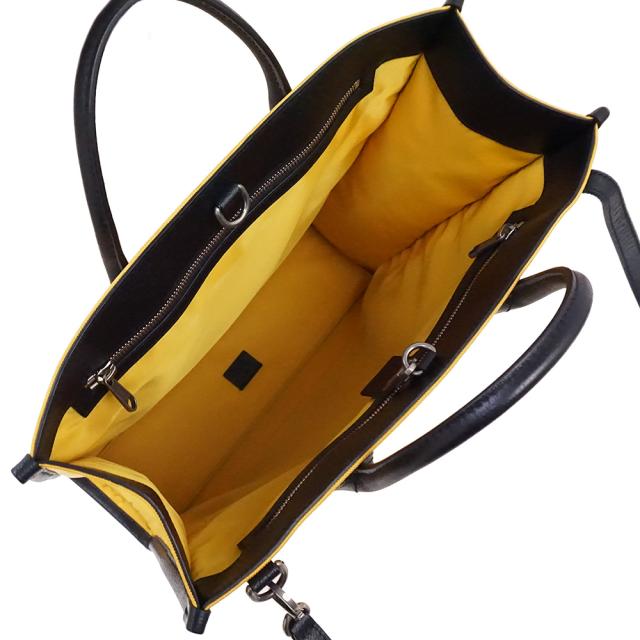 （未使用　展示品）グッチ GUCCI オフザグリッド Off The Grid トート 2way ショルダー ハンドバッグ 斜め掛け GGナイロン レザー イエロー ブラック マットシルバー金具 630355_2