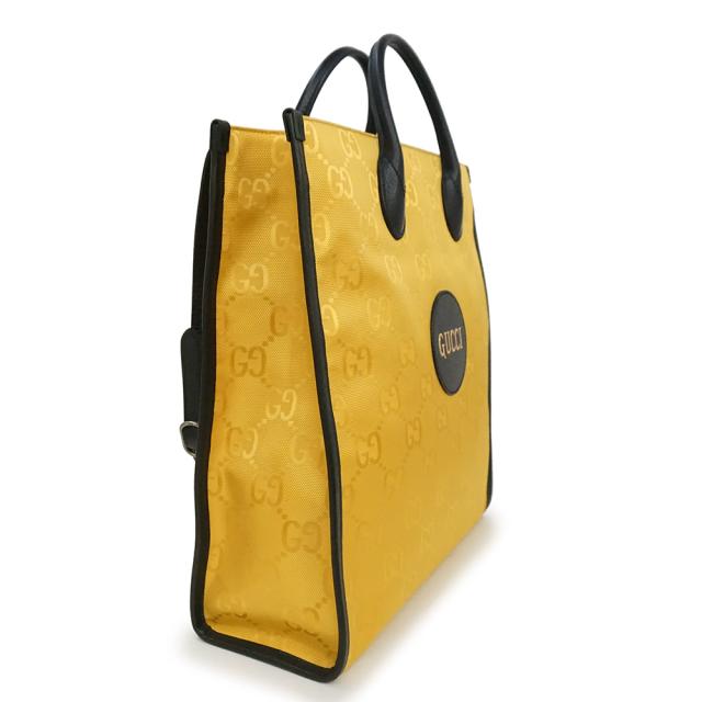 （未使用　展示品）グッチ GUCCI オフザグリッド Off The Grid トート 2way ショルダー ハンドバッグ 斜め掛け GGナイロン レザー イエロー ブラック マットシルバー金具 630355_3