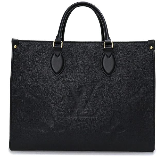 （未使用　展示品）ルイ ヴィトン LOUIS VUITTON オンザゴー MM 2WAY トート ハンドバッグ モノグラムアンプラント レザー ノワール ブラック 黒 ゴールド金具 M45595