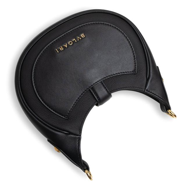 （未使用　展示品）ブルガリ BVLGARI セルペンティ エリプス スモール 2Way チェーン ショルダー ハンドバッグ 斜め掛け カーフスキン レザー ブラック ゴールド金具 292051_5